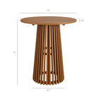Modway Reed 5-Piece Outdoor Patio Teak Wood Bar Set