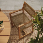 Modway Reed 5-Piece Outdoor Patio Teak Wood Dining Set - 39"