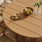 Modway Rowe 5-Piece Outdoor Patio Teak Wood Dining Set - 47"