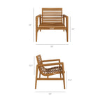 Modway Hayden 4-Piece Outdoor Patio Teak Wood Furniture Set