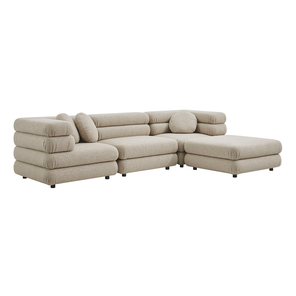 Modway Jubilee 4-Piece Upholstered Modular Sofa Set
