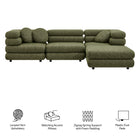 Modway Jubilee 4-Piece Upholstered Modular Sofa Set