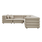 Modway Jubilee 5-Piece Upholstered Modular L-Shaped Sofa Set