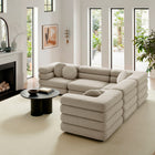 Modway Jubilee 5-Piece Upholstered Modular L-Shaped Sofa Set