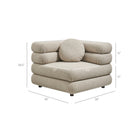 Modway Jubilee 5-Piece Upholstered Modular L-Shaped Sofa Set