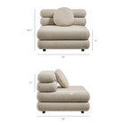 Modway Jubilee 5-Piece Upholstered Modular L-Shaped Sofa Set