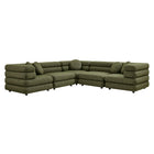 Modway Jubilee 5-Piece Upholstered Modular L-Shaped Sofa Set