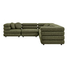 Modway Jubilee 5-Piece Upholstered Modular L-Shaped Sofa Set