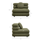 Modway Jubilee 5-Piece Upholstered Modular L-Shaped Sofa Set