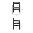 Modway Alvia 6-Piece Oak Wood Dining Table and Seating Set