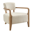 Modway Zinnia Striped Fabric Upholstered Accent Chair