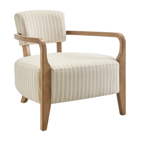 Modway Zinnia Striped Fabric Upholstered Accent Chair