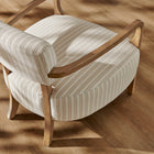 Modway Zinnia Striped Fabric Upholstered Accent Chair