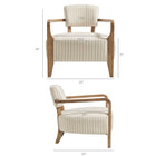 Modway Zinnia Striped Fabric Upholstered Accent Chair