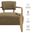 Modway Zinnia Linen Blend Accent Chair