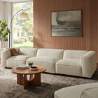 Modway Auren 3 Piece Lattice Bouclé Upholstered Modular Sofa