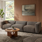 Modway Auren 3 Piece Lattice Bouclé Upholstered Modular Sofa