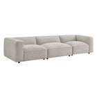 Modway Auren 3 Piece Lattice Bouclé Upholstered Modular Sofa