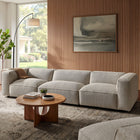 Modway Auren 3 Piece Lattice Bouclé Upholstered Modular Sofa