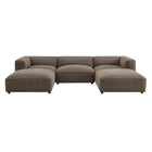 Modway Auren 5 Piece Lattice Bouclé Upholstered Modular Sectional - EEI-7722