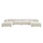 Modway Auren 5 Piece Lattice Bouclé Upholstered Modular Sectional - EEI-7722