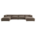 Modway Auren 5 Piece Lattice Bouclé Upholstered Modular Sectional - EEI-7722