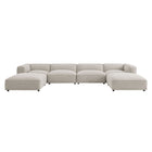 Modway Auren 5 Piece Lattice Bouclé Upholstered Modular Sectional - EEI-7722