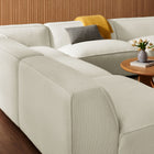 Modway Auren 5 Piece Lattice Bouclé Upholstered Modular Corner Sectional - EEI-7724