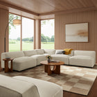 Modway Auren 5 Piece Lattice Bouclé Upholstered Modular Corner Sectional - EEI-7724