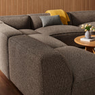 Modway Auren 5 Piece Lattice Bouclé Upholstered Modular Corner Sectional - EEI-7724
