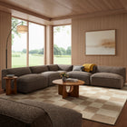 Modway Auren 5 Piece Lattice Bouclé Upholstered Modular Corner Sectional - EEI-7724