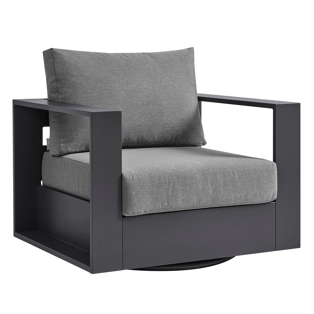 Modway Tahoe Outdoor Patio Powder-Coated Aluminum Swivel Armchair