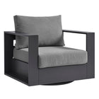 Modway Tahoe Outdoor Patio Powder-Coated Aluminum Swivel Armchair