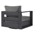 Modway Tahoe Outdoor Patio Powder-Coated Aluminum Swivel Armchair