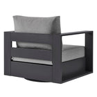 Modway Tahoe Outdoor Patio Powder-Coated Aluminum Swivel Armchair