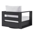 Modway Tahoe Outdoor Patio Powder-Coated Aluminum Swivel Armchair