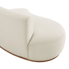 Modway Rialta Curved Left-Arm Performance Velvet Sectional Loveseat