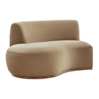 Modway Rialta Curved Left-Arm Performance Velvet Sectional Loveseat