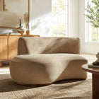 Modway Rialta Curved Left-Arm Performance Velvet Sectional Loveseat