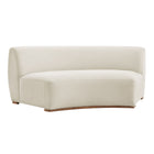 Modway Rialta Curved Armless Performance Velvet Sectional Loveseat