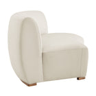 Modway Rialta Curved Armless Performance Velvet Sectional Loveseat