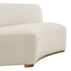 Modway Rialta Curved Armless Performance Velvet Sectional Loveseat