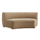 Modway Rialta Curved Armless Performance Velvet Sectional Loveseat