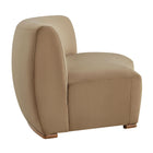 Modway Rialta Curved Armless Performance Velvet Sectional Loveseat