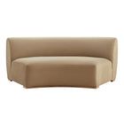 Modway Rialta Curved Armless Performance Velvet Sectional Loveseat