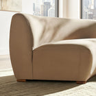 Modway Rialta Curved Armless Performance Velvet Sectional Loveseat