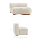 Modway Rialta Curved Right-Arm Performance Velvet Sectional Loveseat
