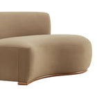 Modway Rialta Curved Right-Arm Performance Velvet Sectional Loveseat