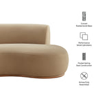Modway Rialta Curved Right-Arm Performance Velvet Sectional Loveseat