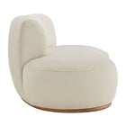 Modway Rialta Curved Left-Arm Slub Weave Fabric Sectional Loveseat